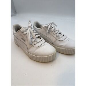 SHOES Women's 8.5 PUMA "Ladies' Carina" White & White Casual  370325-02